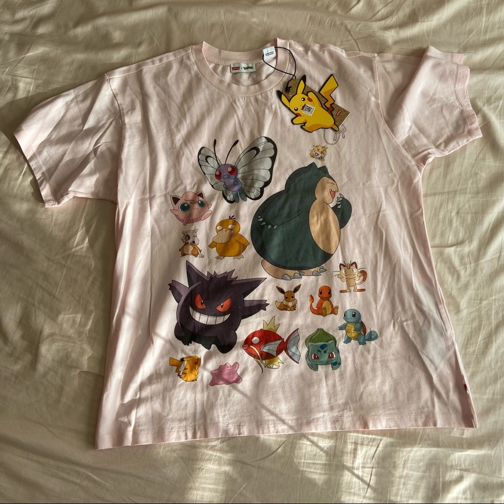 Levis × Pokemon Collaboration T-shirt